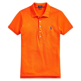 Polo Ralph Lauren Slim Fit Stretch Polo Shirt, Sailing Orange